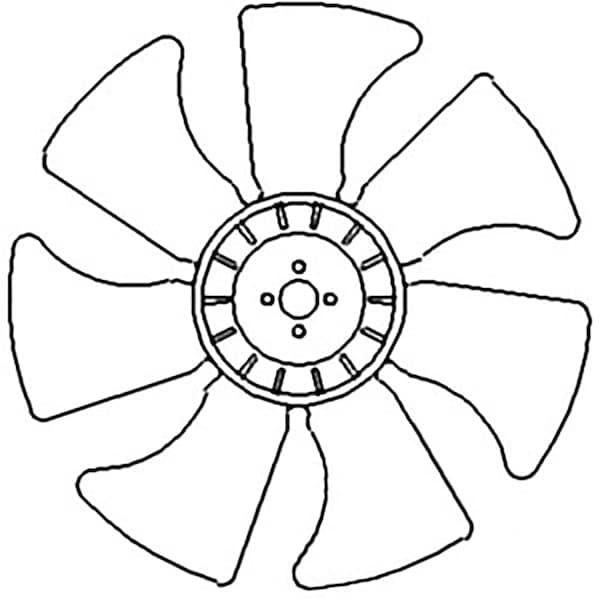 Aftermarket Radiator Cooling Fan Fits Ford/ Fits New Holland Tractor T1520 1620 SBA145306520 - main